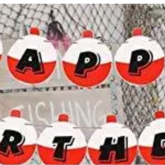 Gone Fishing Balloons Party Decorations Supplies 24 Balloons Cake Topper Banner - Picture 3 of 9